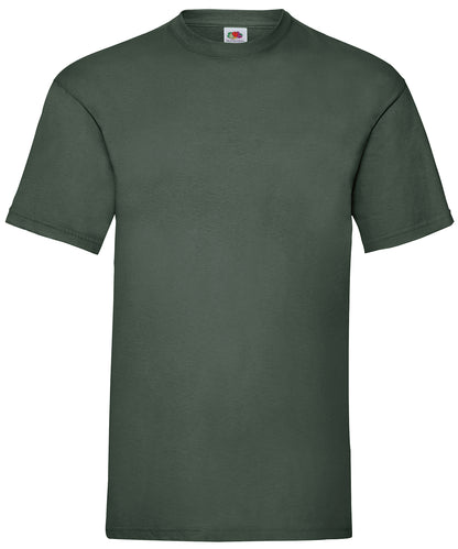 Tryck din logga på T-shirts från Fruit of the Loom - Anpassa Valueweight T i färgen Djup grön för företag, föreningar och privatpersoner