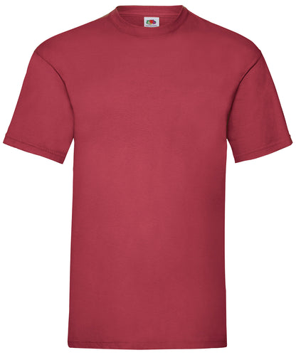 Tryck din logga på T-shirts från Fruit of the Loom - Anpassa Valueweight T i färgen Ljusröd för företag, föreningar och privatpersoner