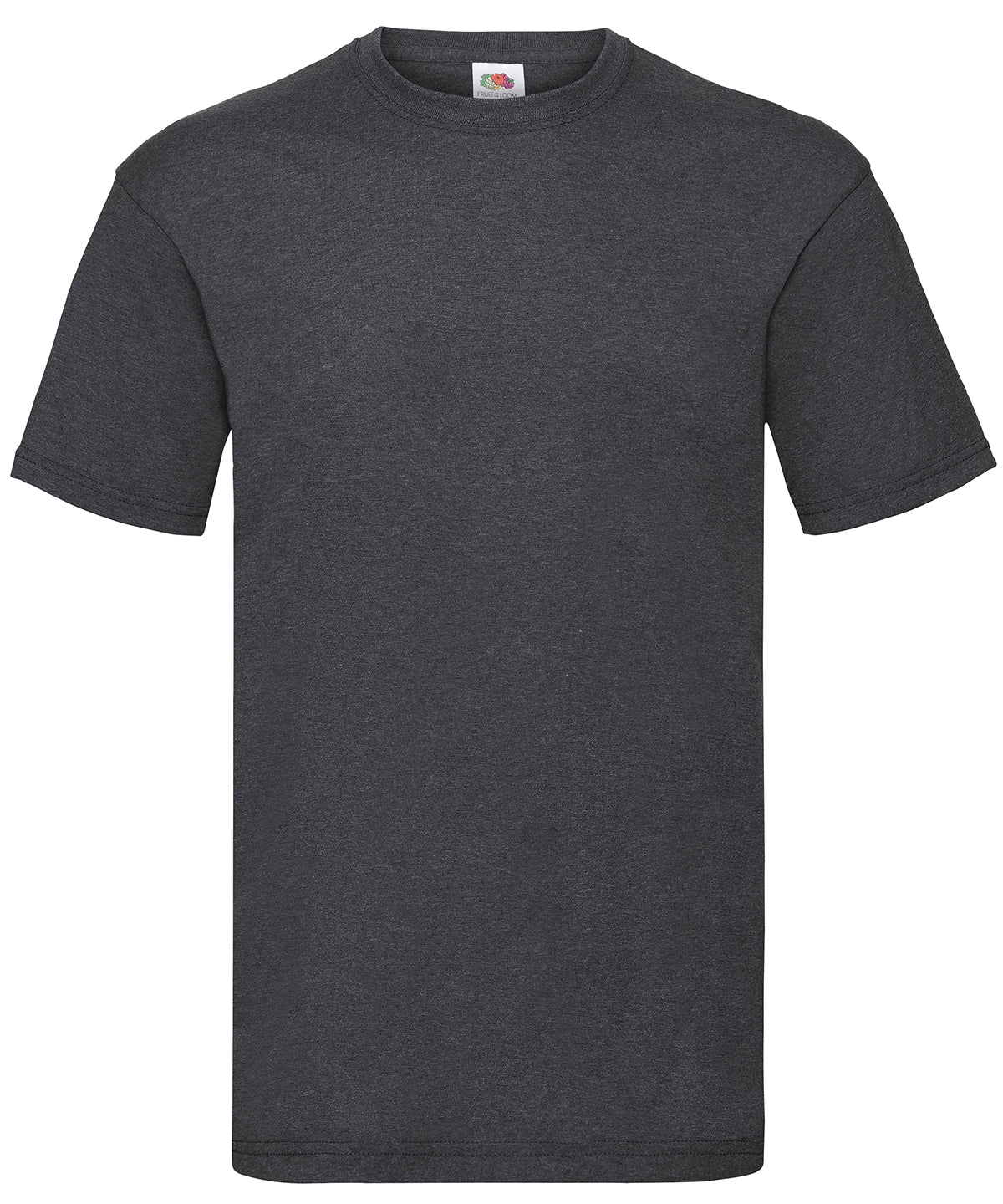 Tryck din logga på T-shirts från Fruit of the Loom - Anpassa Valueweight T i färgen Mörkgrå för företag, föreningar och privatpersoner