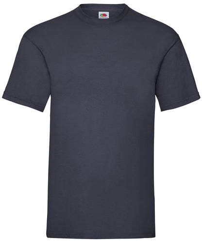 Tryck din logga på T-shirts från Fruit of the Loom - Anpassa Valueweight T i färgen Marinblå för företag, föreningar och privatpersoner