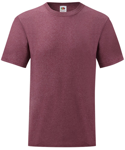 Tryck din logga på T-shirts från Fruit of the Loom - Anpassa Valueweight T- Herr i färgen Burgundy för företag, föreningar och privatpersoner