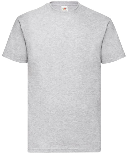 Tryck din logga på T-shirts från Fruit of the Loom - Anpassa Valueweight T- Herr i färgen Ljunggrå för företag, föreningar och privatpersoner