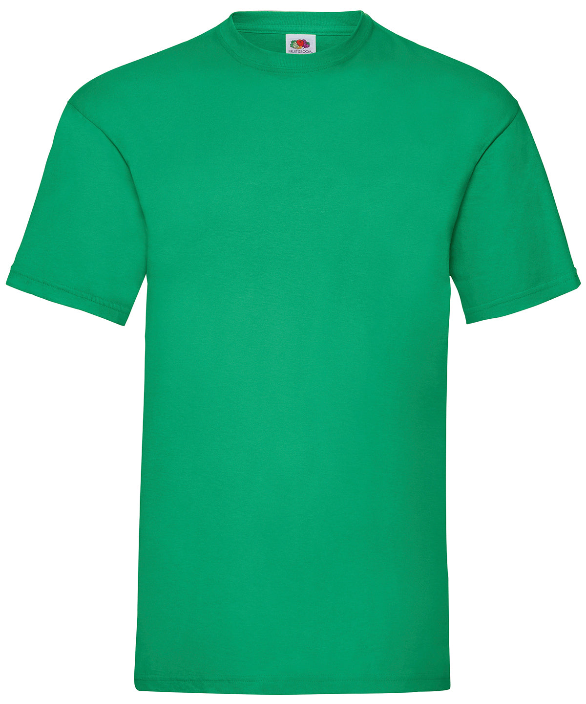 Tryck din logga på T-shirts från Fruit of the Loom - Anpassa Valueweight T- Herr i färgen Mellan grön för företag, föreningar och privatpersoner