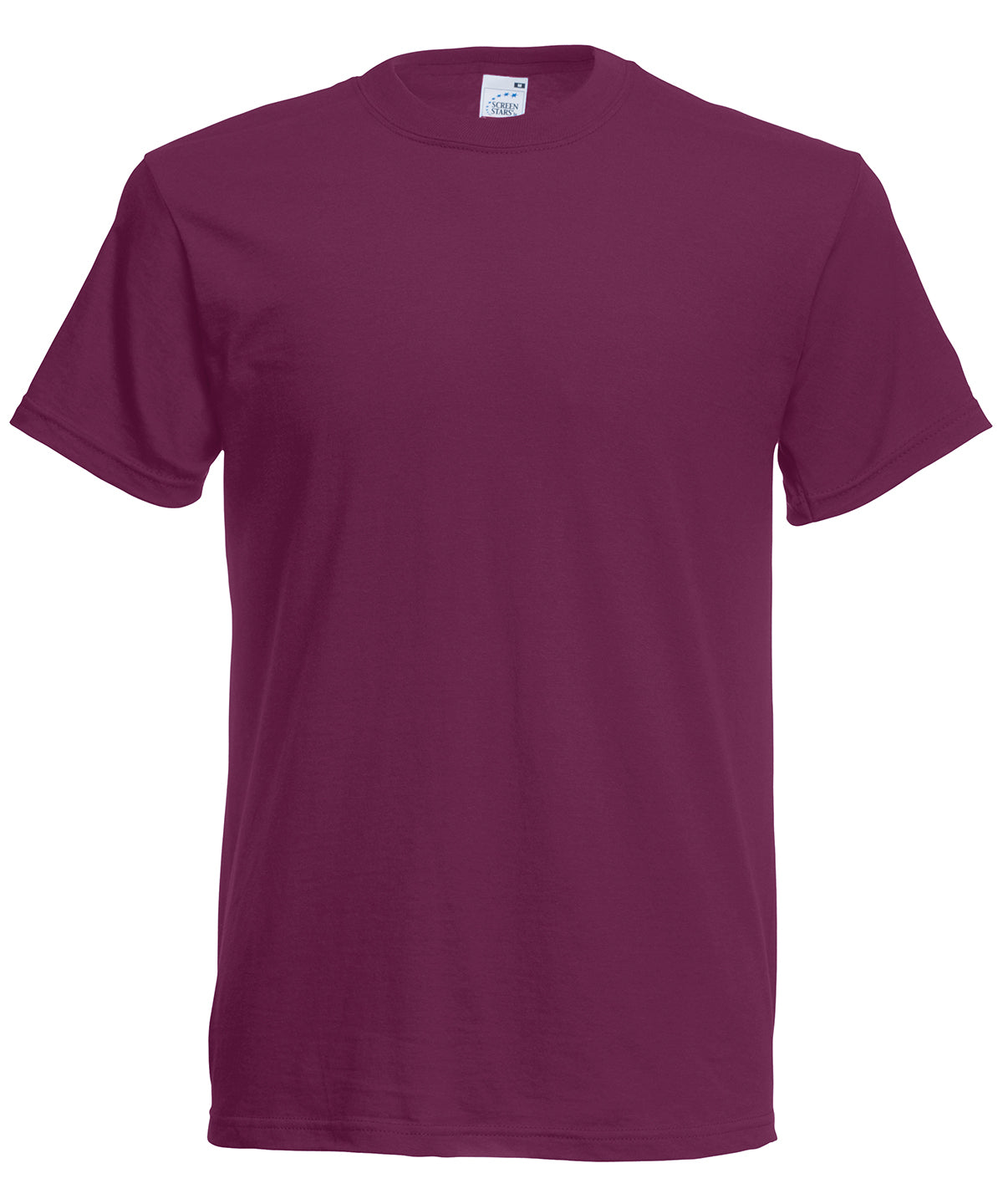 Tryck din logga på T-shirts från Fruit of the Loom - Anpassa Fruit of the Loom Original T i färgen Mörk lila för företag, föreningar och privatpersoner