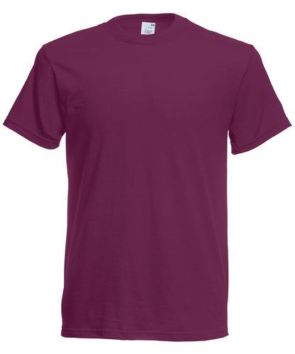 Tryck din logga på T-shirts från Fruit of the Loom - Anpassa Fruit of the Loom Original T i färgen Mörk lila för företag, föreningar och privatpersoner