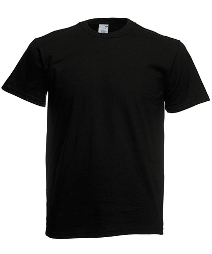 Tryck din logga på T-shirts från Fruit of the Loom - Anpassa Fruit of the Loom Original T i färgen Svart för företag, föreningar och privatpersoner