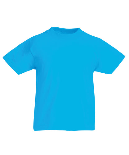 Tryck din logga på T-shirts från Fruit of the Loom - Anpassa Original T-shirt – Barn i färgen Mellanblå för företag, föreningar och privatpersoner
