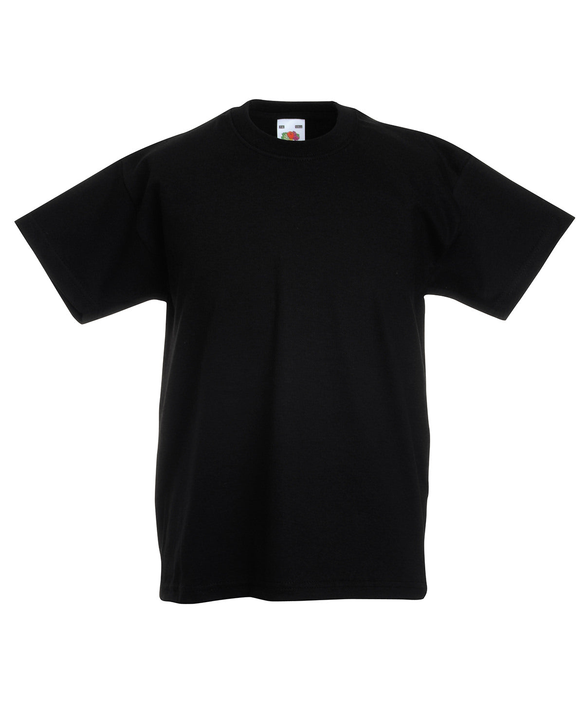 Tryck din logga på T-shirts från Fruit of the Loom - Anpassa Original T-shirt – Barn i färgen Svart för företag, föreningar och privatpersoner