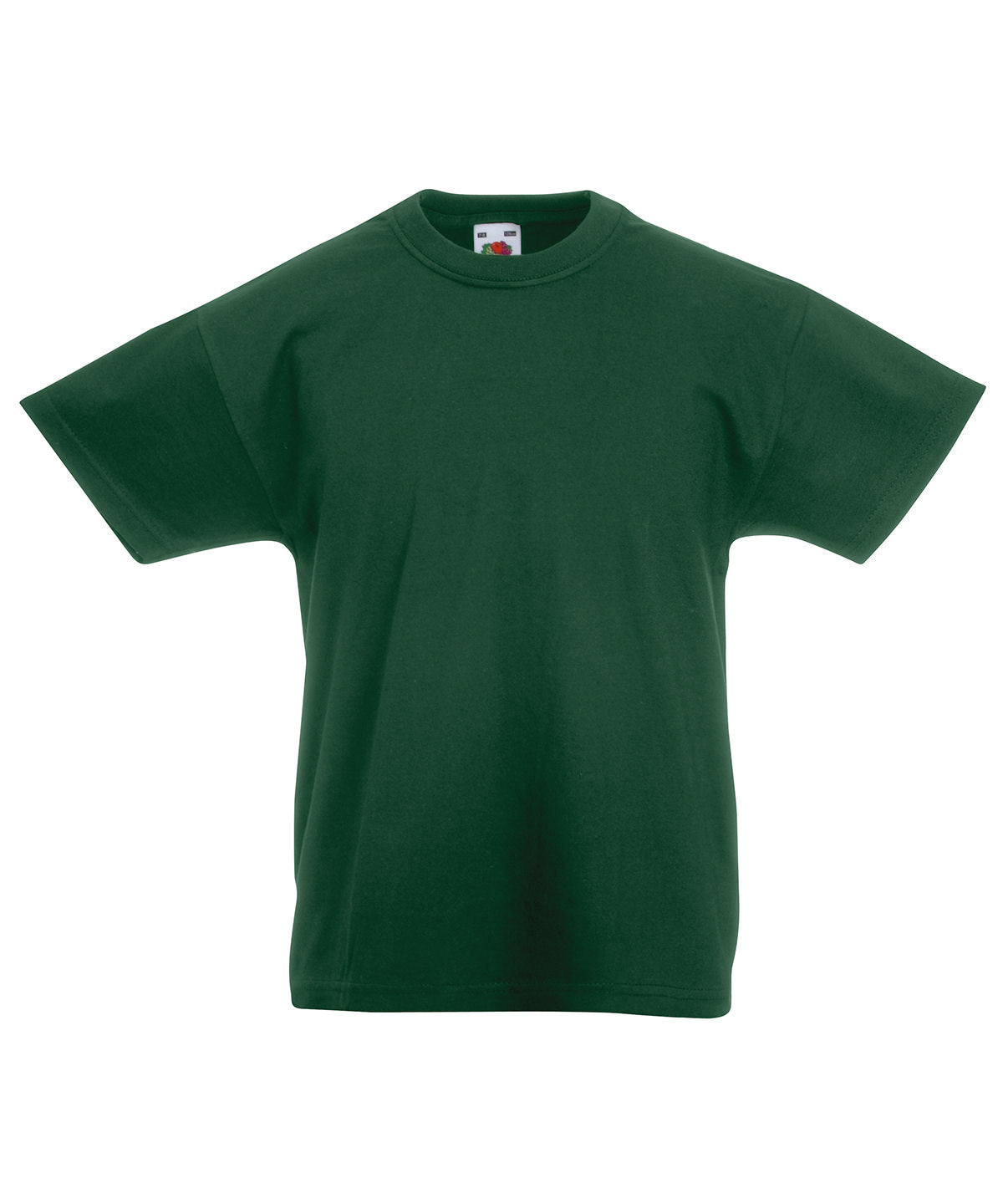 Tryck din logga på T-shirts från Fruit of the Loom - Anpassa Original T-shirt – Barn i färgen Djup grön för företag, föreningar och privatpersoner