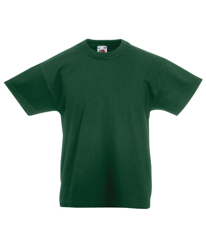 Tryck din logga på T-shirts från Fruit of the Loom - Anpassa Original T-shirt – Barn i färgen Djup grön för företag, föreningar och privatpersoner