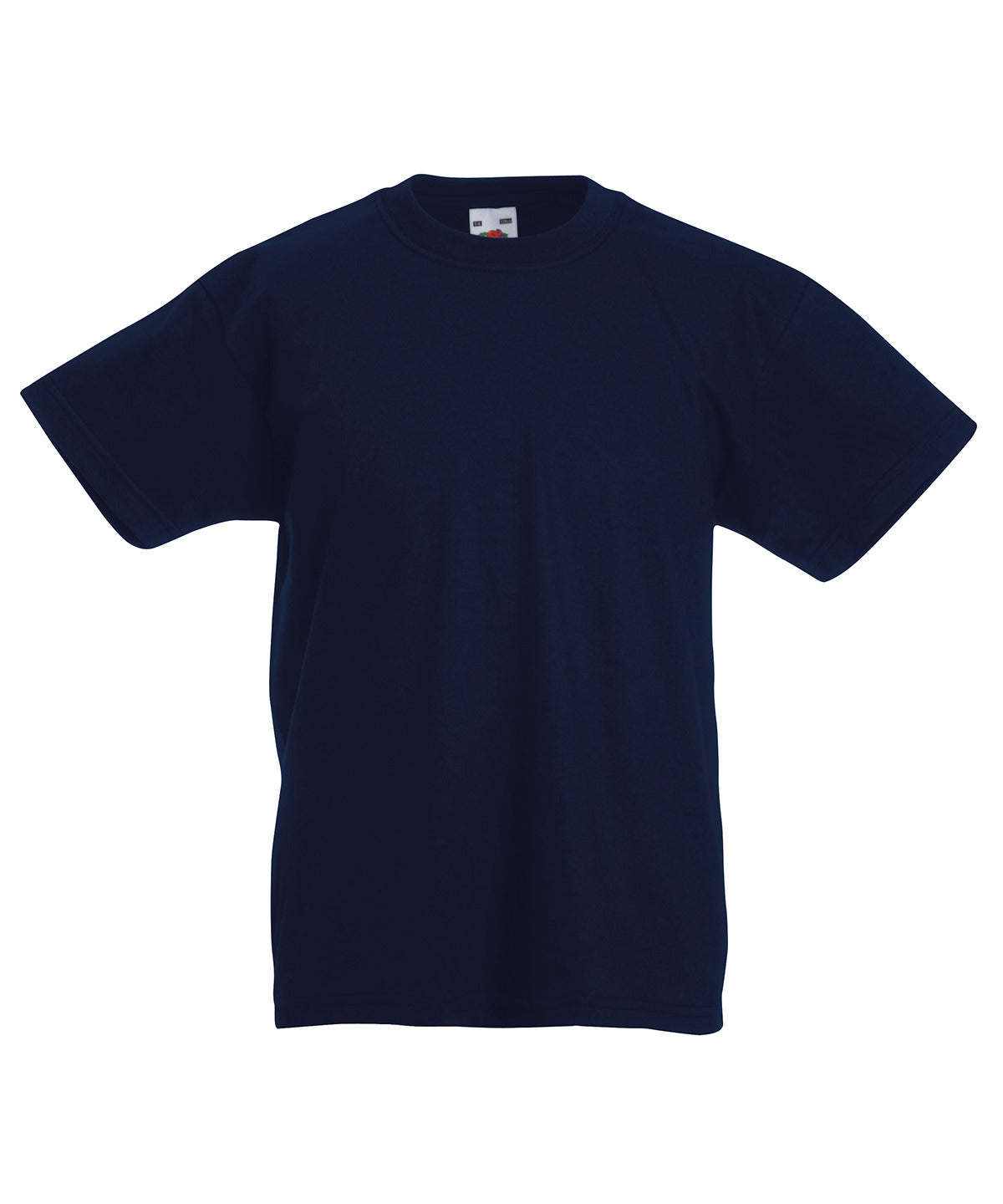 Tryck din logga på T-shirts från Fruit of the Loom - Anpassa Original T-shirt – Barn i färgen Marinblå för företag, föreningar och privatpersoner