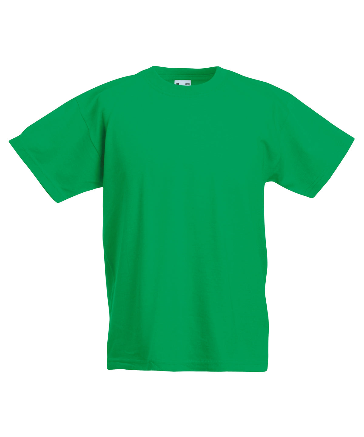 Tryck din logga på T-shirts från Fruit of the Loom - Anpassa Original T-shirt – Barn i färgen Mellan grön för företag, föreningar och privatpersoner