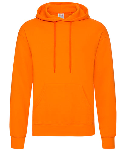 Tryck din logga på Hoodies från Fruit of the Loom - Anpassa Fruit Of The Loom - Klassisk 80/20 Hoodie i färgen Mellan Orange för företag, föreningar och privatpersoner