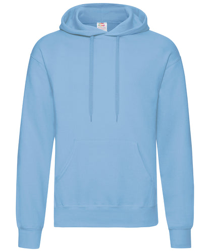 Tryck din logga på Hoodies från Fruit of the Loom - Anpassa Fruit Of The Loom - Klassisk 80/20 Hoodie i färgen Himmelblå för företag, föreningar och privatpersoner