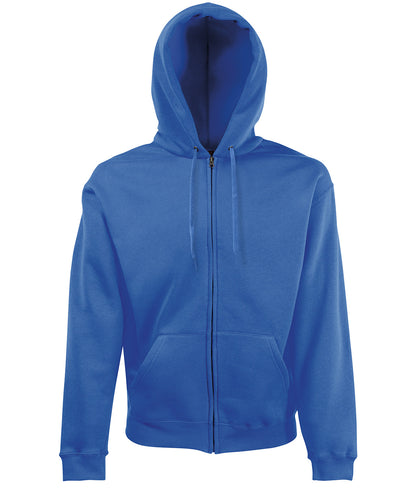 Tryck din logga på Hoodies från Fruit of the Loom - Anpassa Fruit Of The Loom - Premium 70/30 sweatshirt tröja med huva i färgen Royal för företag, föreningar och privatpersoner