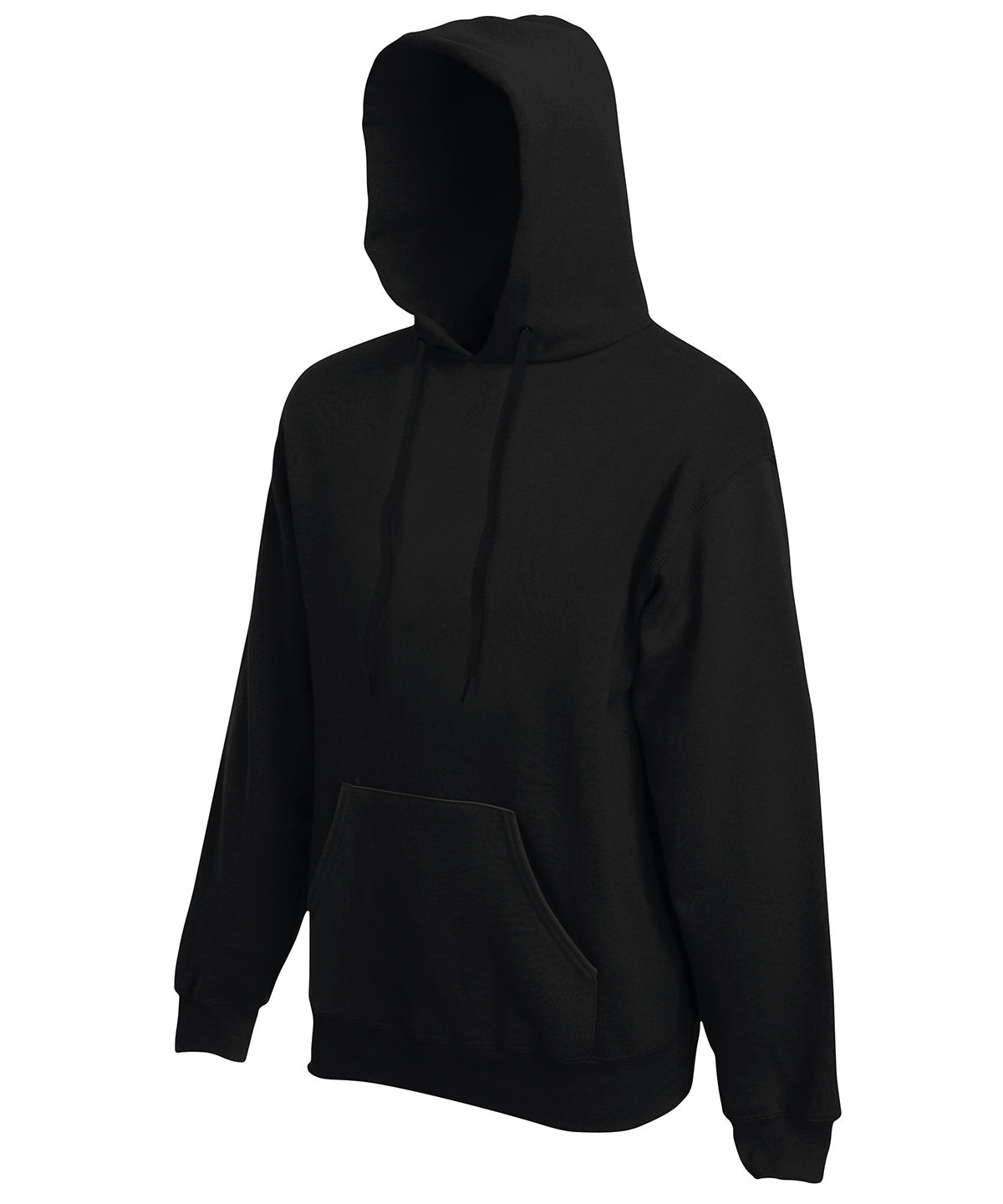 Tryck din logga på Hoodies från Fruit of the Loom - Anpassa Fruit Of The Loom - Premium 70/30 Hoodie i färgen Svart för företag, föreningar och privatpersoner