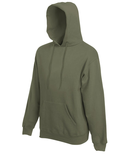 Tryck din logga på Hoodies från Fruit of the Loom - Anpassa Fruit Of The Loom - Premium 70/30 Hoodie i färgen Oliv för företag, föreningar och privatpersoner