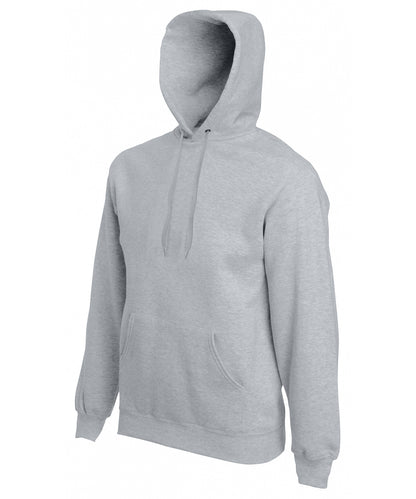 Tryck din logga på Hoodies från Fruit of the Loom - Anpassa Fruit Of The Loom - Premium 70/30 Hoodie i färgen Ljunggrå för företag, föreningar och privatpersoner