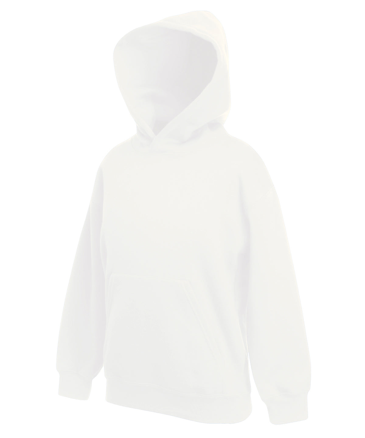Tryck din logga på Hoodies från Fruit of the Loom - Anpassa Fruit Of The Loom - Premium Hoodie För Barn i färgen Vit för företag, föreningar och privatpersoner