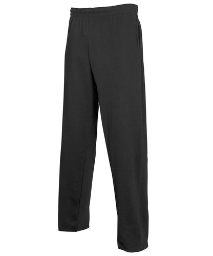 Tryck din logga på Mjukisbyxor från Fruit of the Loom - Anpassa Lättviktsbyxor i sweatshirtmodell i färgen Svart för företag, föreningar och privatpersoner