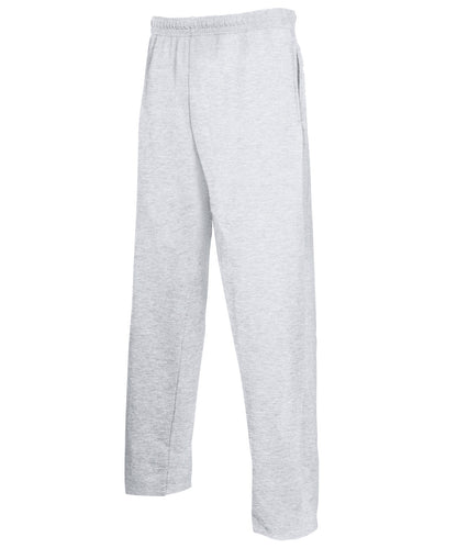 Tryck din logga på Mjukisbyxor från Fruit of the Loom - Anpassa Lättviktsbyxor i sweatshirtmodell i färgen Ljunggrå för företag, föreningar och privatpersoner