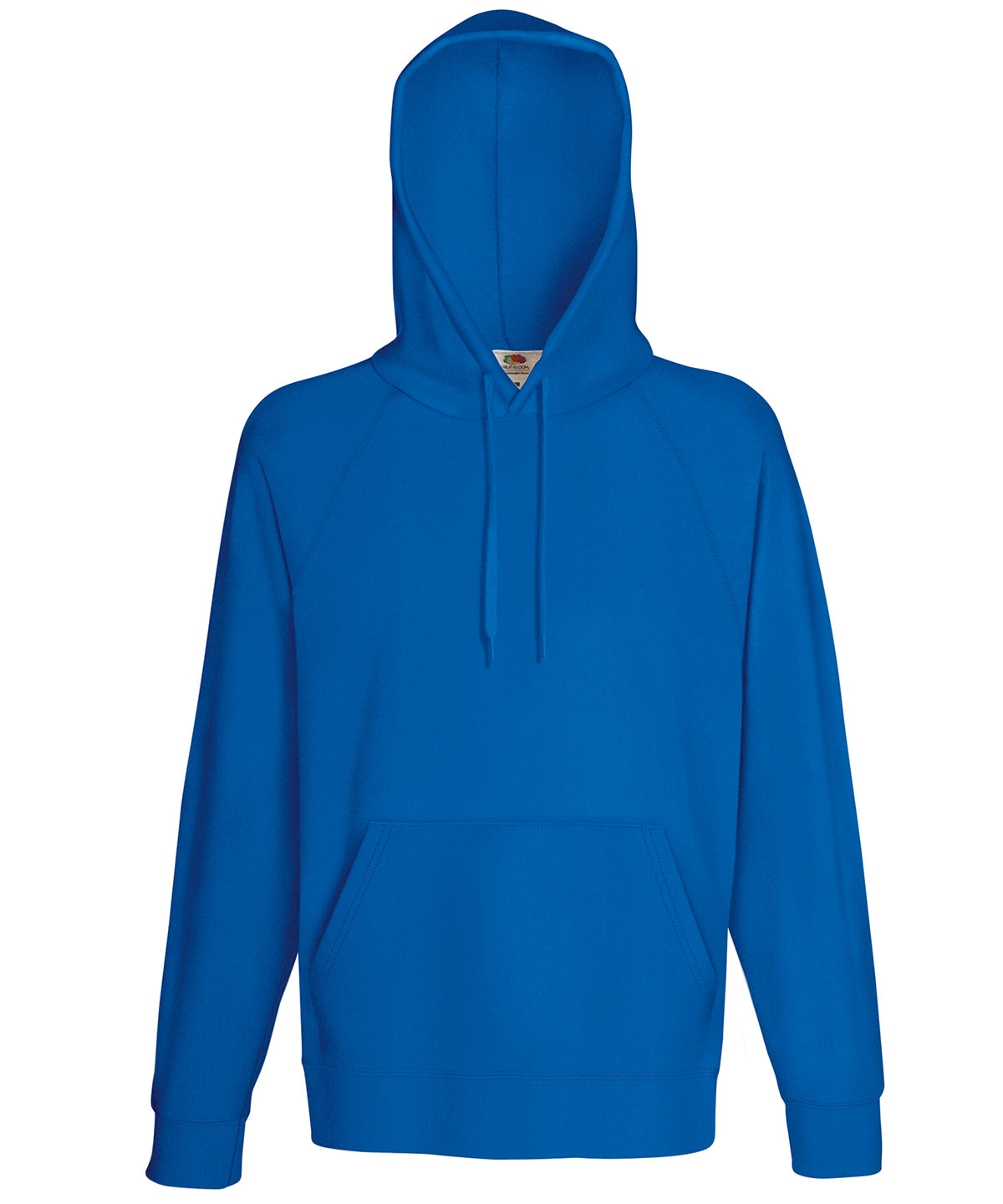 Tryck din logga på Hoodies från Fruit of the Loom - Anpassa Fruit Of The Loom - Lättvikts Hoodie i färgen Royal för företag, föreningar och privatpersoner