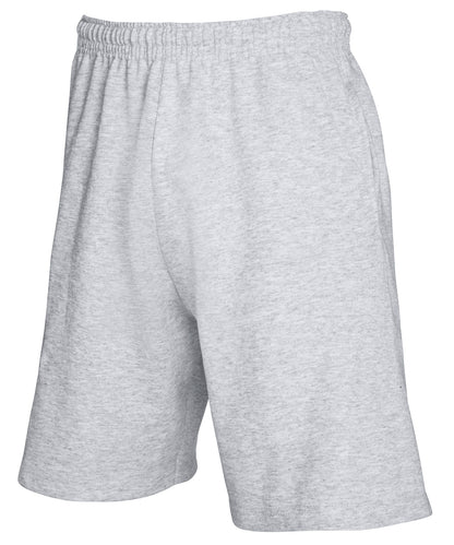 Tryck din logga på Shorts från Fruit of the Loom - Anpassa Lättviktsshorts i färgen Ljunggrå för företag, föreningar och privatpersoner