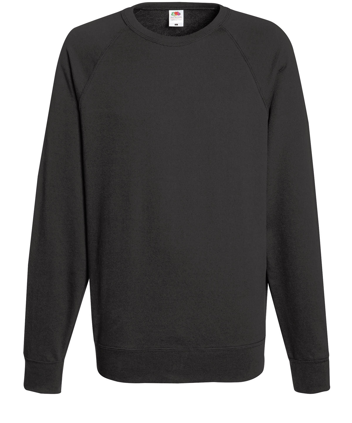 Tryck din logga på Sweatshirts från Fruit of the Loom - Anpassa Fruit Of The Loom - Raglan Sweatshirt i färgen Mörkgrå för företag, föreningar och privatpersoner
