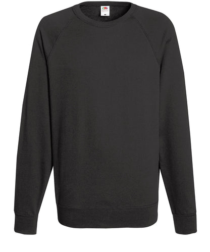 Tryck din logga på Sweatshirts från Fruit of the Loom - Anpassa Fruit Of The Loom - Raglan Sweatshirt i färgen Mörkgrå för företag, föreningar och privatpersoner