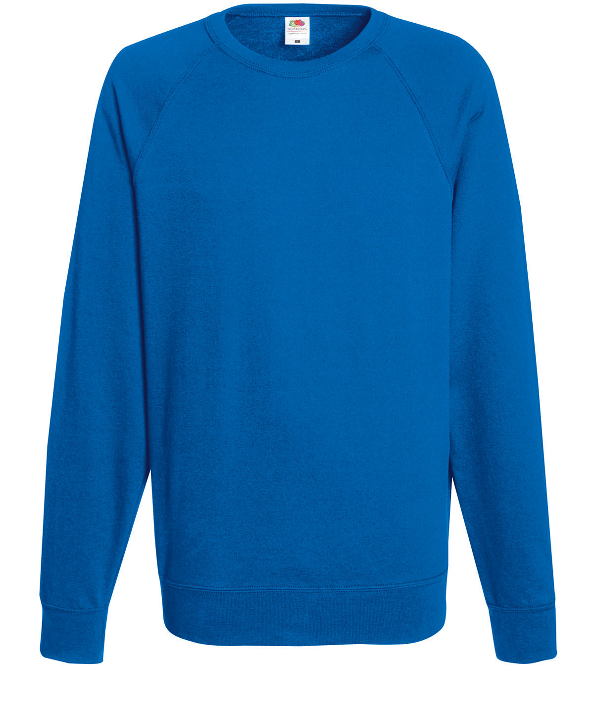 Tryck din logga på Sweatshirts från Fruit of the Loom - Anpassa Fruit Of The Loom - Raglan Sweatshirt i färgen Royal för företag, föreningar och privatpersoner