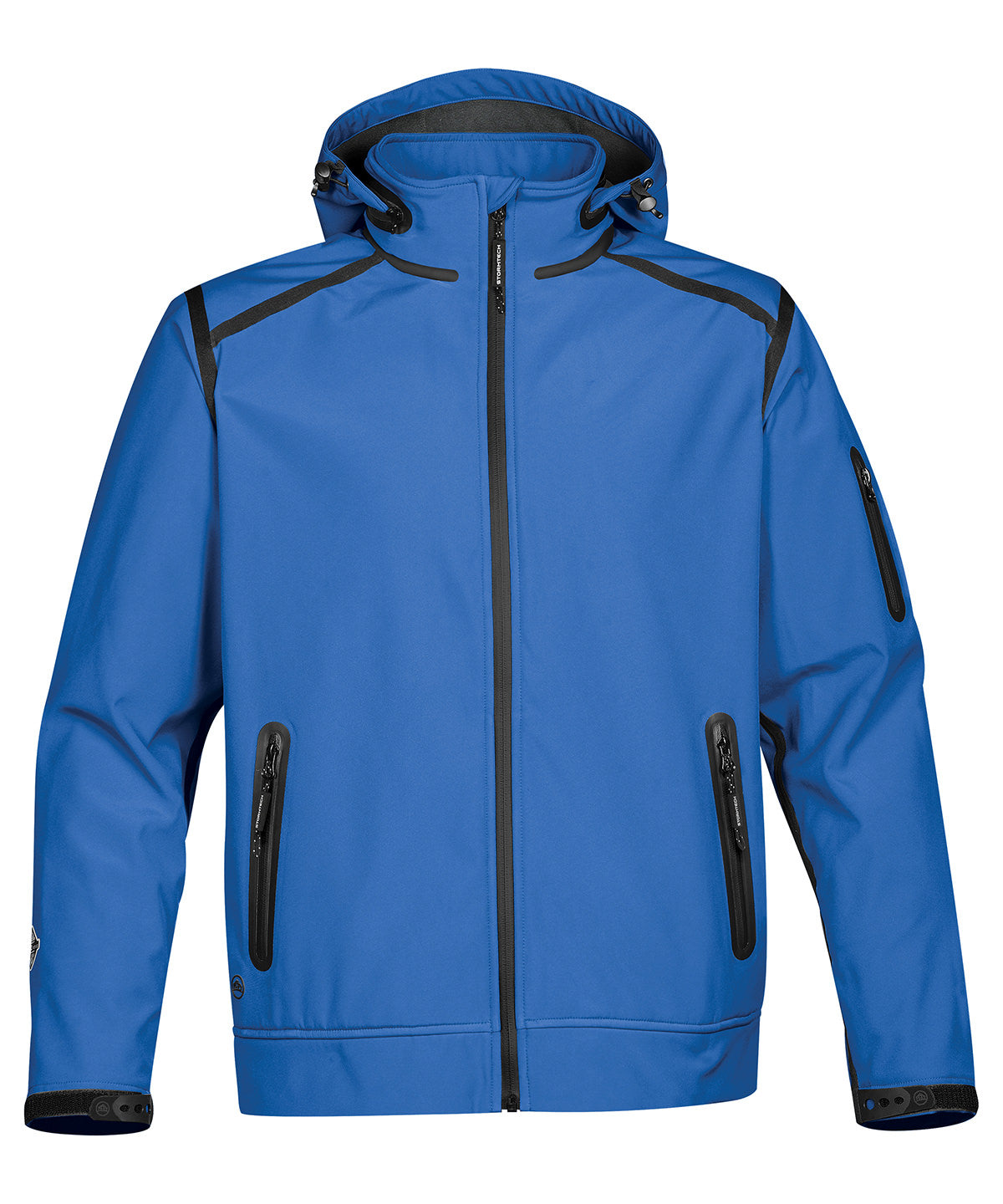Tryck din logga på Softshelljackor från Stormtech - Anpassa Oasis softshell i färgen Mellanblå för företag, föreningar och privatpersoner