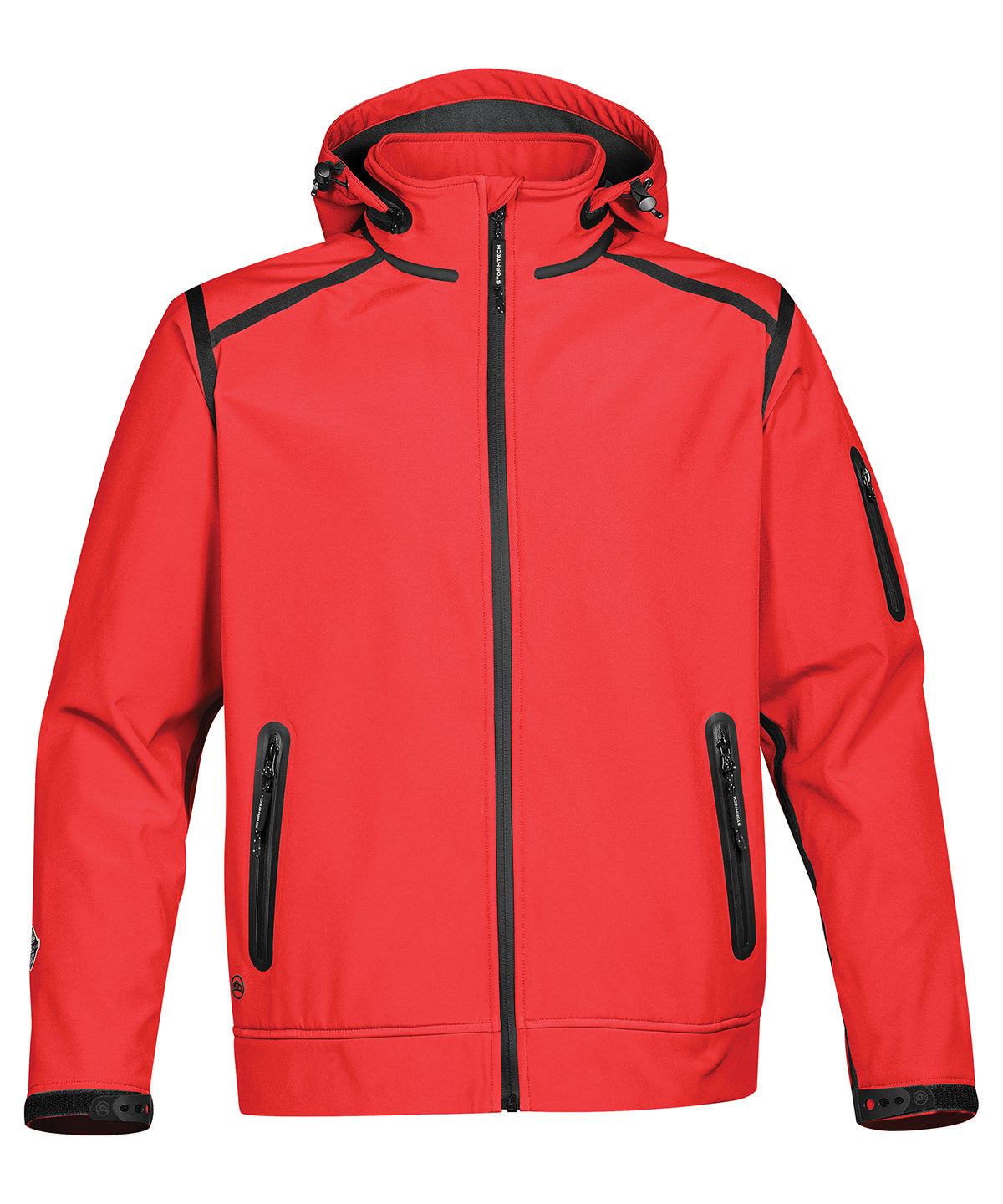 Tryck din logga på Softshelljackor från Stormtech - Anpassa Oasis softshell i färgen Ljusröd för företag, föreningar och privatpersoner