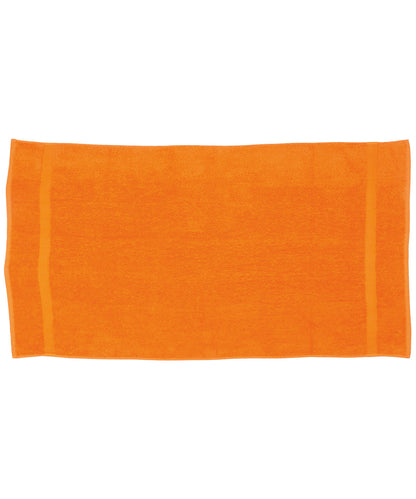 Tryck din logga på Handdukar från Towel City - Anpassa Badhandduk i lyxutförande i färgen Mellan Orange One Size för företag, föreningar och privatpersoner