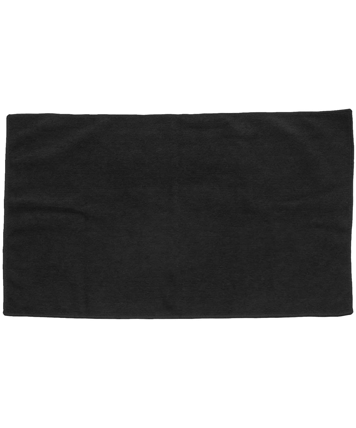 Tryck din logga på Handdukar från Towel City - Anpassa Badhandduk i mikrofiber i färgen Svart One Size för företag, föreningar och privatpersoner