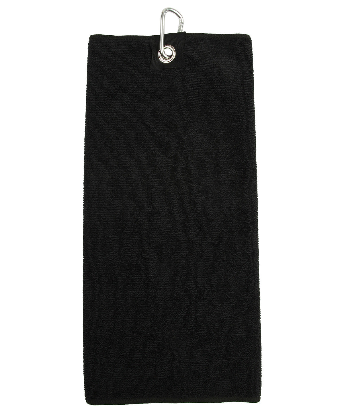 Tryck din logga på Handdukar från Towel City - Anpassa Golfhandduk i mikrofiber i färgen Svart One Size för företag, föreningar och privatpersoner