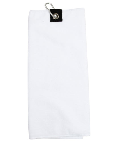 Tryck din logga på Handdukar från Towel City - Anpassa Golfhandduk i mikrofiber i färgen Vit One Size för företag, föreningar och privatpersoner
