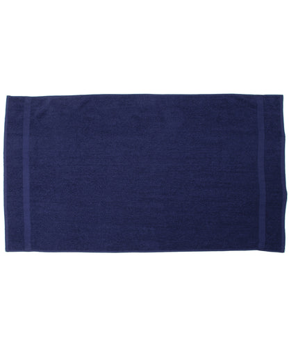 Tryck din logga på Handdukar från Towel City - Anpassa Badhandduk i klassisk serie i färgen Marinblå One Size för företag, föreningar och privatpersoner