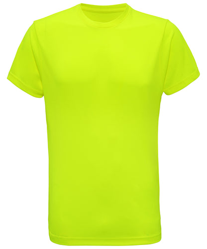 Tryck din logga på T-shirts från TriDri - Anpassa TriDri t-shirt med prestanda i färgen Neon gul för företag, föreningar och privatpersoner