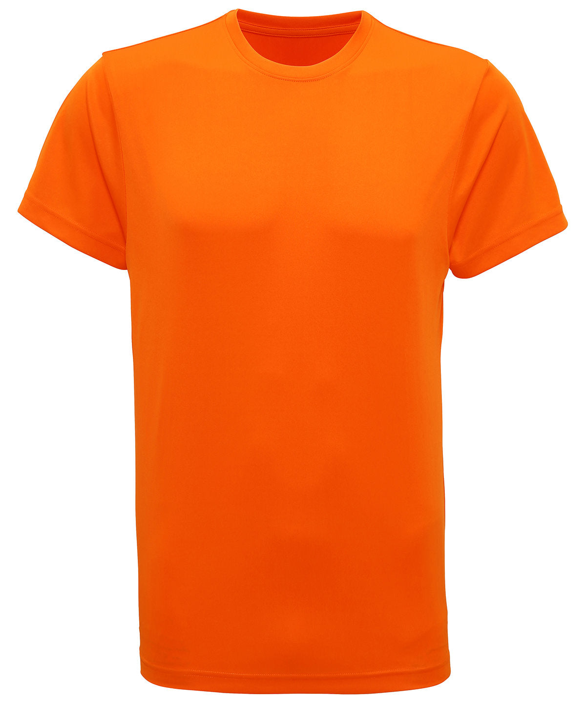 Tryck din logga på T-shirts från TriDri - Anpassa TriDri t-shirt med prestanda i färgen Mellan Orange för företag, föreningar och privatpersoner