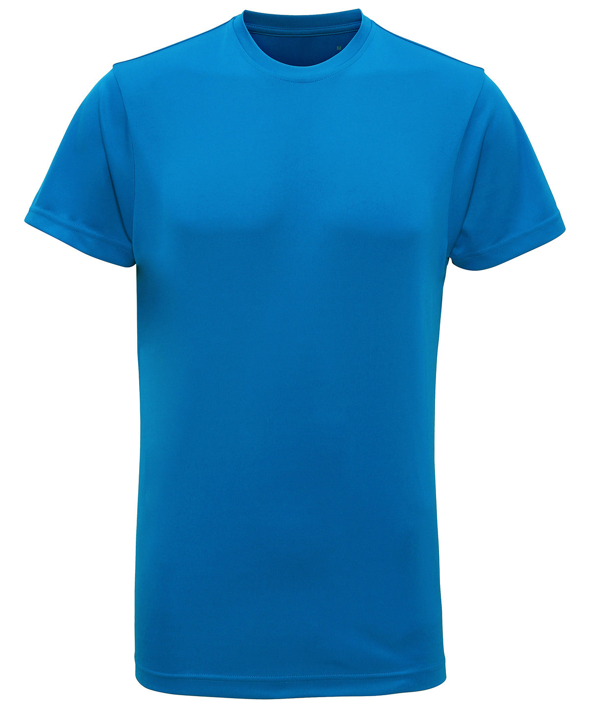 Tryck din logga på T-shirts från TriDri - Anpassa TriDri t-shirt med prestanda i färgen Safir för företag, föreningar och privatpersoner