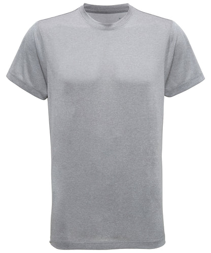 Tryck din logga på T-shirts från TriDri - Anpassa TriDri t-shirt med prestanda i färgen Silver för företag, föreningar och privatpersoner