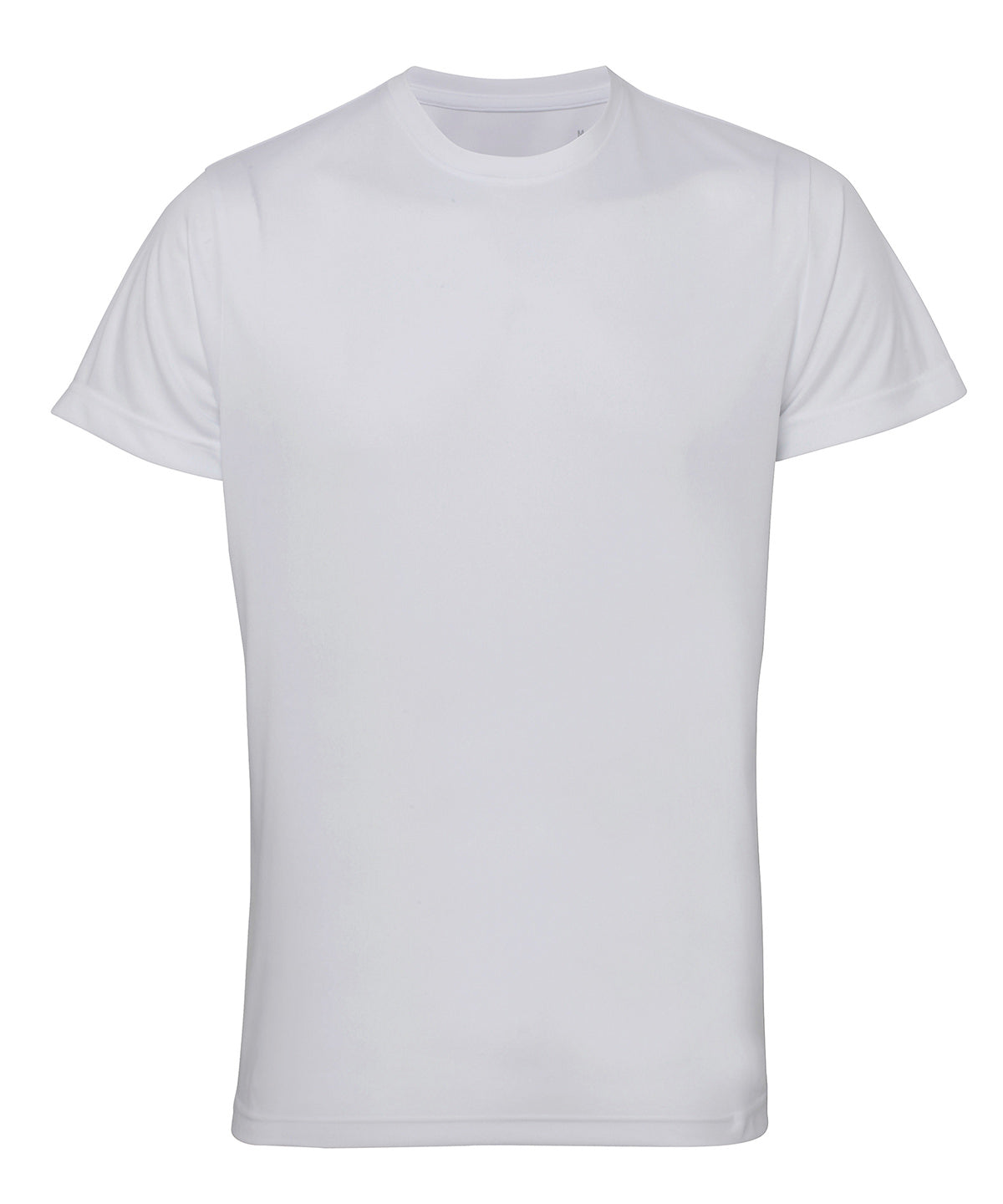 Tryck din logga på T-shirts från TriDri - Anpassa TriDri t-shirt med prestanda i färgen Vit för företag, föreningar och privatpersoner