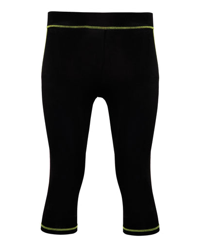 Tryck din logga på Leggings från TriDri - Anpassa TriDri capri träningsleggings för damer i färgen Svart för företag, föreningar och privatpersoner