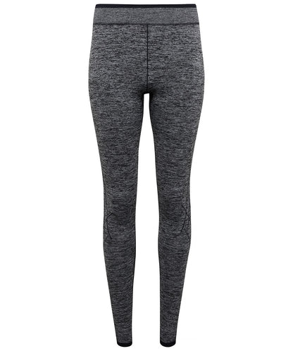 Tryck din logga på Leggings från TriDri - Anpassa TriDri sömlösa '3D fit' multisport-leggings för damer i färgen Ljunggrå för företag, föreningar och privatpersoner
