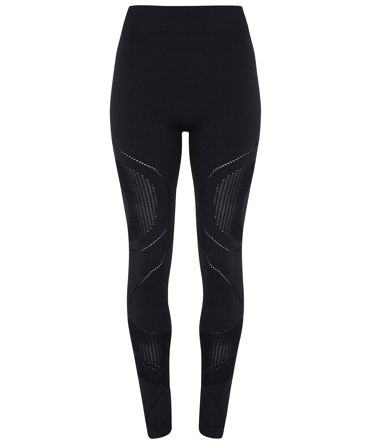 Tryck din logga på Leggings från TriDri - Anpassa TriDri sömlösa '3D fit' multisportleggings för damer i färgen Svart för företag, föreningar och privatpersoner