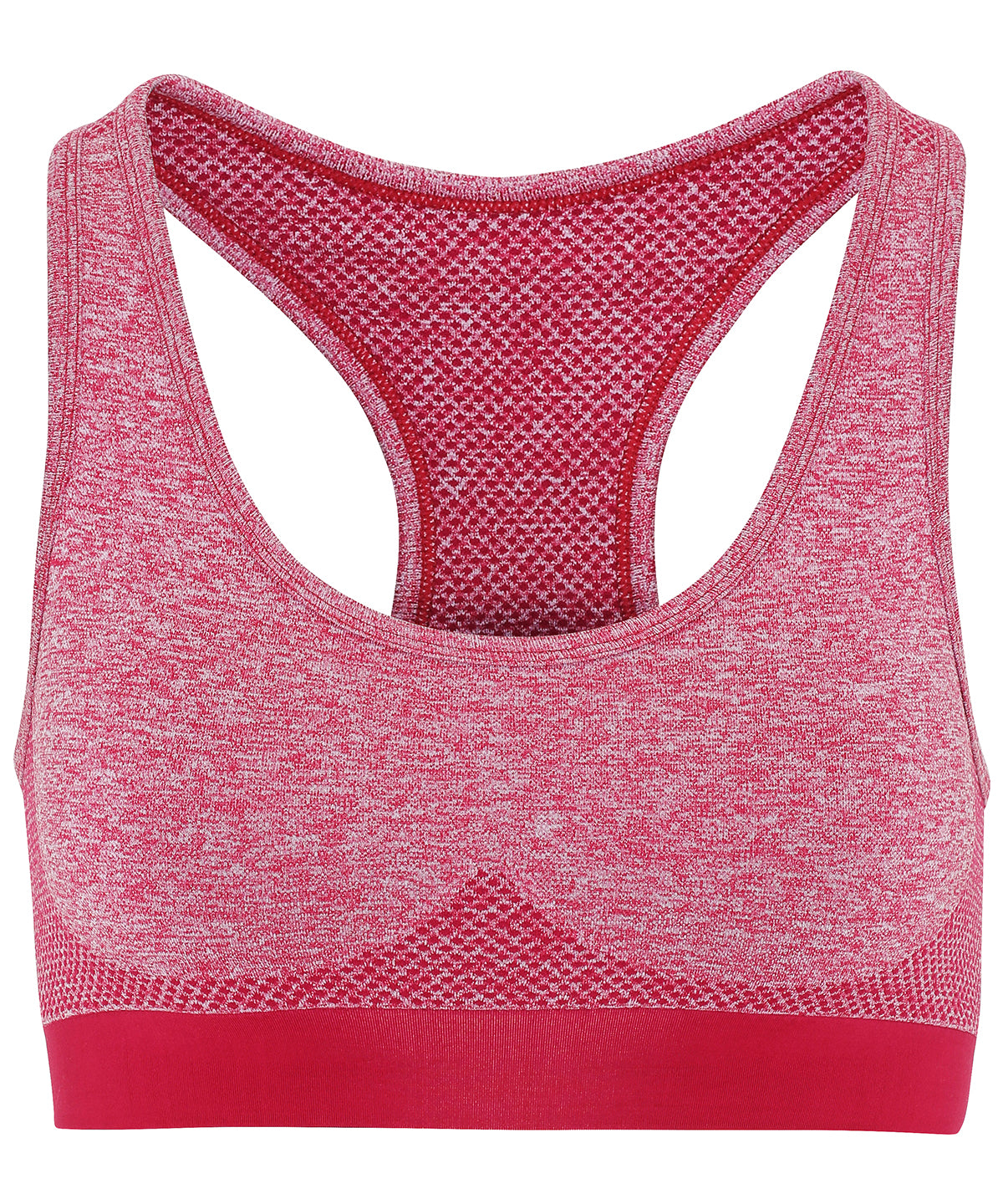 Tryck din logga på Tränings BH från TriDri - Anpassa TriDri sömlös '3D fit' multisport-bh med skulptur i färgen Burgundy för företag, föreningar och privatpersoner