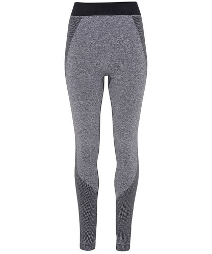 Tryck din logga på Leggings från TriDri - Anpassa TriDri sömlösa '3D fit' multisport leggings för damer i färgen Ljunggrå för företag, föreningar och privatpersoner