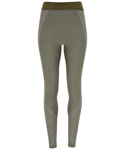 Tryck din logga på Leggings från TriDri - Anpassa TriDri sömlösa '3D fit' multisport leggings för damer i färgen Oliv för företag, föreningar och privatpersoner