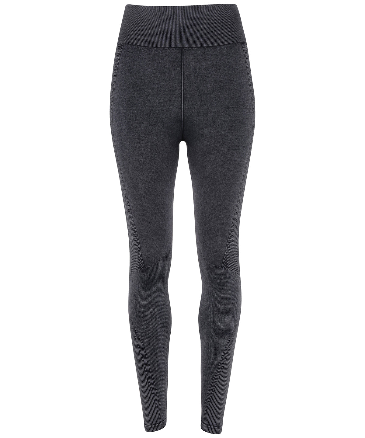 Tryck din logga på Leggings från TriDri - Anpassa TriDri sömlösa '3D fit' multisportleggings i denimlook för damer i färgen Svart för företag, föreningar och privatpersoner