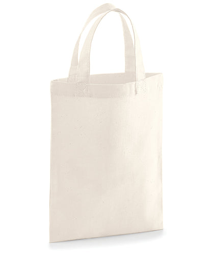 Tryck din logga på Väskor från Westford Mill - Anpassa Party Bag for Life i färgen Naturligt One Size för företag, föreningar och privatpersoner